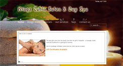 Desktop Screenshot of kingscabinsalon.com